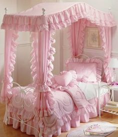 Pink Canopy Bed